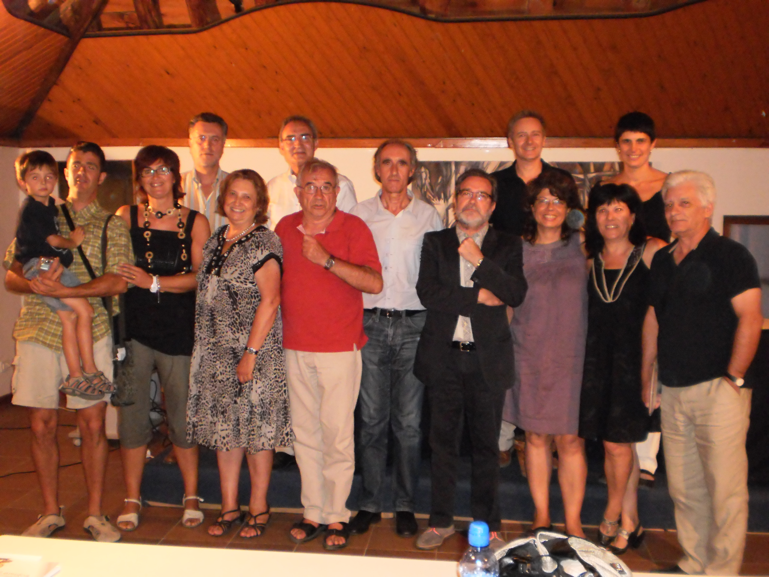 Porfesors, colaboradors y familia en las Jornadas de 2010. 